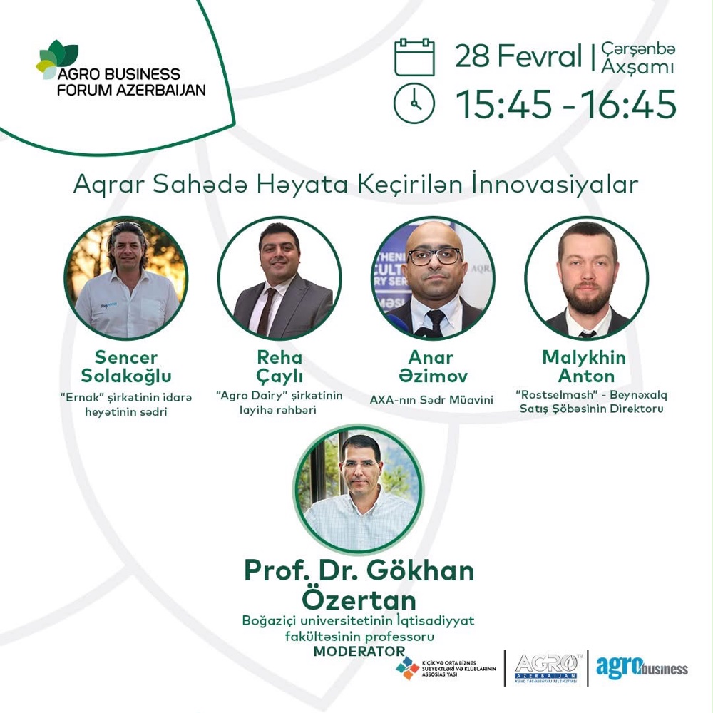 Aqrar sahədə innovasiyalar posteri